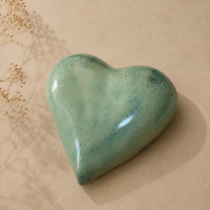 corazon verde menta