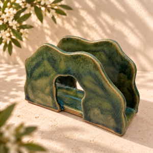 Porta servilletas escultórico – Verde